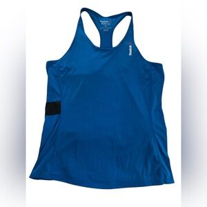 Reebok Tank‎ Top Womens Large Racerback Blue Crossfit Workout Top ActivChill